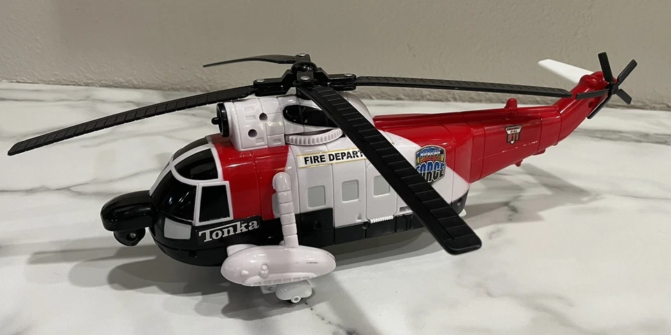 2009 Hasbro Tonka Fire Department Rescue Vehicle Helicopter #04955 - Image 1 of 4