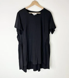 Refinity City Chic Plus Size M Black Tshirt Top Elastic Back at Waist NEW - Picture 1 of 6