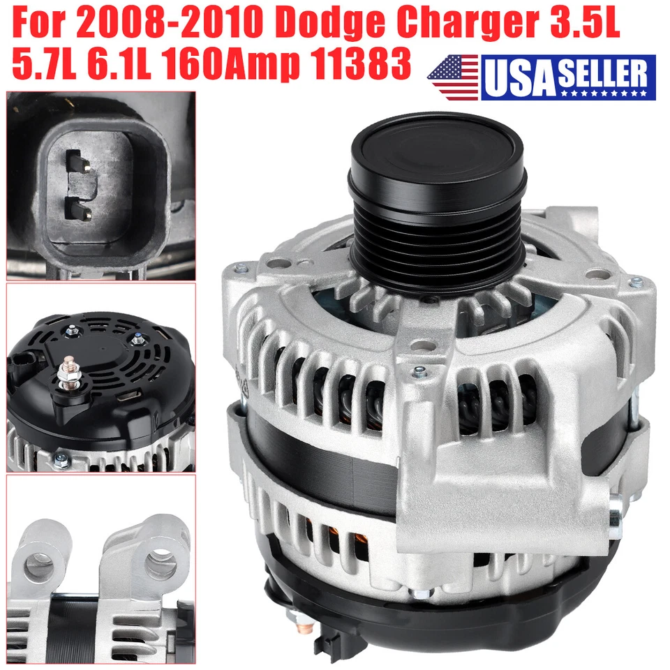 Alternator For 2008 2009 2010 DODGE CHALLENGER & CHARGER 3.5L 5.7L 160A 11383 Foto 1 de 4