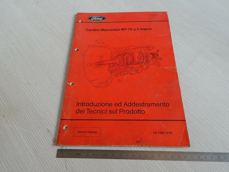 MANUALE INTRODUZIONE ADDESTRAMENTO CAMBIO FORD MT 75 MT75 1988 ITALIANO - Immagine 1 di 4