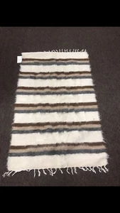 Turkish Organic Goat Hair Rug30.31inch X51.18 nch 77 Cmx119 Cm - Picture 1 of 5