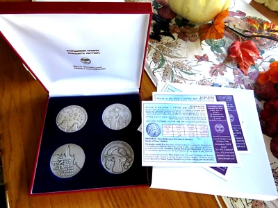 2006 Monitin Series State Silver Medals 50mm 59g David Joshua Mordechai Sarah D8 - Image 1 of 3