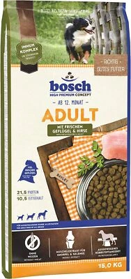 bosch HPC Adult frisches Geflügel & Hirse Hundetrockenfutter alle Rassen 15 kg - Bild 1 von 4