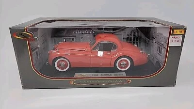 Jaguar XK 120 1949 cupé rojo diecast por modelos exclusivos #18120 1:18 GM Chrysler Foto 1 de 4