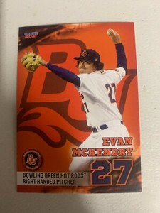 2021 Evan Mckendry Card Bowling Green Hot Rods Team Card