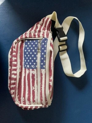 Riñonera para hombres y mujeres, bandolera bolsa de viaje/correr-Americana Foto 1 de 3