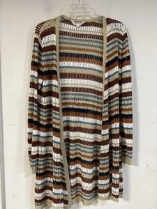 No Boundaries Women Cardigan XXXL Light Sweater Long Open Long Sleeve Multicolor - Picture 1 of 4