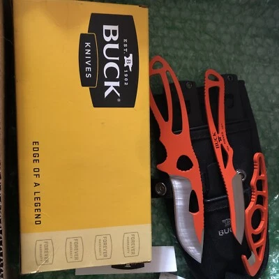 Buck Orange PakLite Field Master Set 141, 135, 499 DIFÍCIL DE ENCONTRAR NARANJA WOW Foto 1 de 4