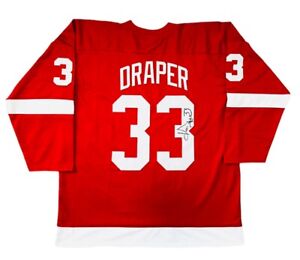 Kris Draper Detroit Red Wings Signed Jersey Custom Autographed JSA COA