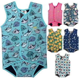 Swim Cosy Baby/Toddler Wetsuit Vest with UPF50 - Neoprene Wrap 0 1 2 3 Year Old - Picture 1 of 27