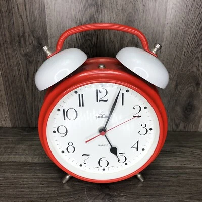 Vintage Germany Peter Uhr rot funktioniert - Bild 1 von 4