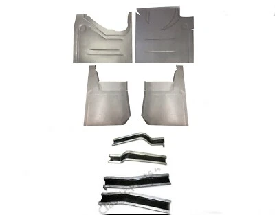 Dodge Plymouth 1949-1952 sartenes de piso delanteras y traseras y soportes de piso kit de 8 piezas Foto 1 de 4