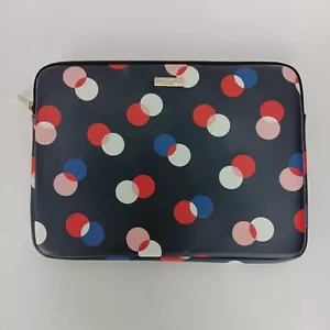 Kate Spade New York gepunktet Reißverschluss Laptop Tablet Notebook Hülle Neu mit Etikett - Bild 1 von 5