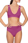 ROBIN PICCONE Kate High Waist Bikini Bottoms Set MSRP $204 Size S # U4 345 NEW