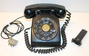 Telefono rotante vintage Western Electric 500 Bell System nero con poggiaspalle - Foto 1 di 19