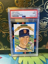 PSA 9 1988 Donruss Diamond Kings Will Clark San Francisco Giants #21