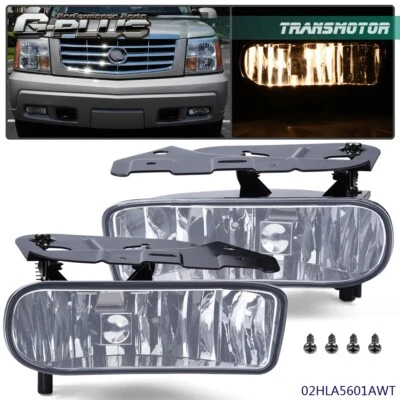 Faros antiniebla de lente transparente izquierda y derecha con bombillas aptos para Cadillac Escalade 02-2006 Foto 1 de 4