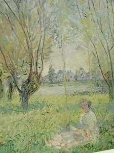 vintage Claude Monet Women Under Wilows Print National Gallery of Art DC 53090 - Picture 1 of 5