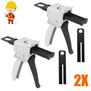 2pcs 50ml AB epoxy glue gun hand dosing gun mixing gun 1:1 & 2:1 DHL - Picture 1 of 13