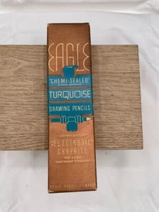 10 Adler chemiversiegelte türkis Zeichenstifte 3H Originalkarton ungespitzt - Bild 1 von 10