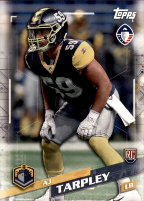 2019 Topps AAF #18 AJ Tarpley RC - NM-MT - Image 1 of 2