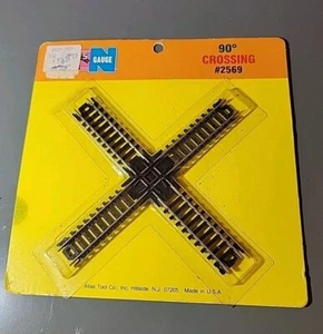 Atlas N gauge (1:160) Code 80 Nickel Silver Track 90 degree crossing 2569 - NEW - Picture 1 of 4