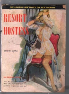 PULP: Uni-Book #34 1952 - "Resort Hostess" - Medias sencillas y cubierta de faros - G- - Imagen 1 de 1