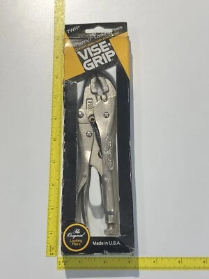 Vise-Grip 7WR Locking Pliers Curved Jaws With Wire Cutter Rare 🇺🇸 NOS VTG NEW - Image 1 of 4