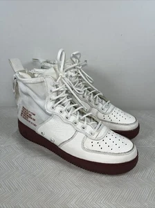 Nike Mens SF Air Force 1 Mid Mars Stone Sz 9.5 Sneakers Shoe Ivory Retro Comfort - Picture 1 of 21