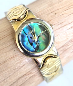 Reloj Pulsera Cardini Vintage Cuadrante Abulón Damas Tono Dorado Cuarzo Batería Nueva - Imagen 1 de 14
