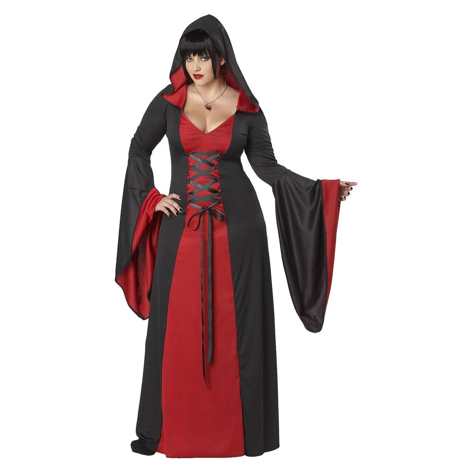 California Costumes Deluxe Hooded 2xl Costume Red Desire Rapacious Robe