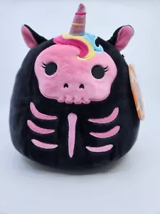 Peluche Sketlana El Esqueleto Unicornio 8" Halloween 2022 Squishmallow Kellytoy Nuevo - Imagen 1 de 12