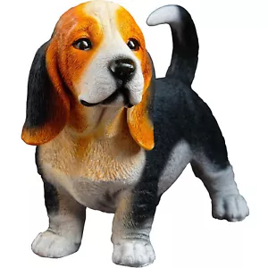 Cute Dog Piggy Bank Puppy Polystone Basset Hound Break to Open Piggy Bank - Picture 1 of 6