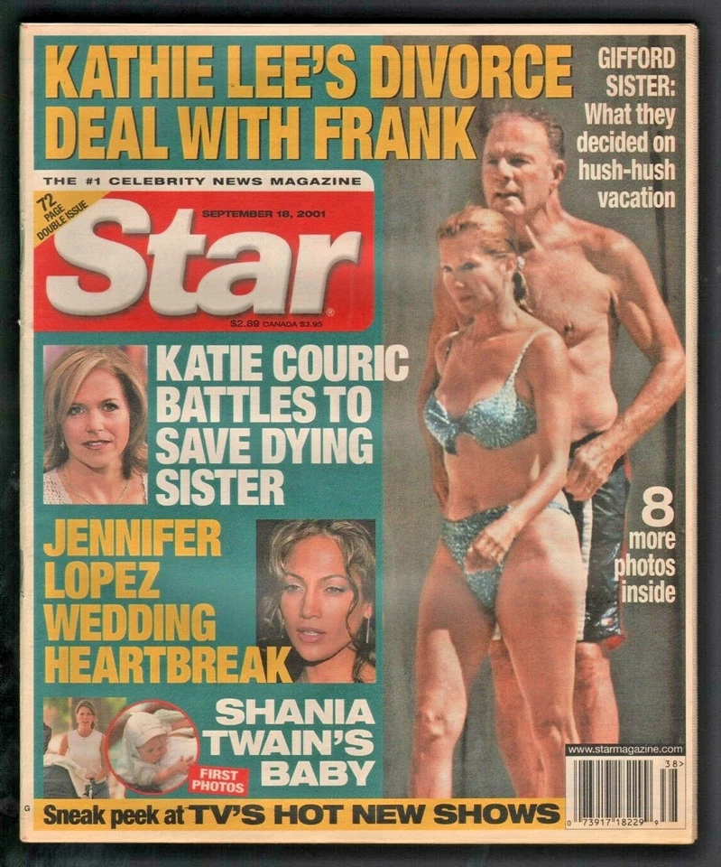 2001 September 18 Star Magazine Frank Kathie Lee Gifford Katie Couric J.Lopez Foto 1 de 1