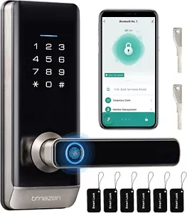 Elektronisches Fingerabdruck Türschloss APP Fingerprint Türöffner Schloss TUYA - Bild 1 von 8