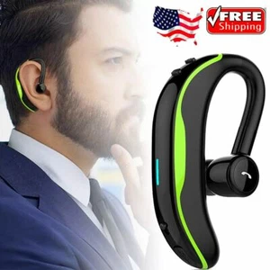 Bluetooth Headset Handsfree Wireless Earpiece Waterproof Earphone Stereo Earbuds - Picture 1 of 12
