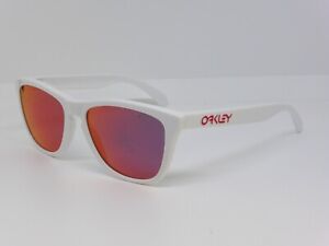 Oakley Frogskins Polished White w/Ruby Iridium SKU 24-307
