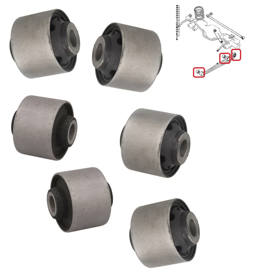 Rear Control Trailing Arm Bushes Bushings for Mitsubishi Montero Sport 2008-2016 - Image 1 of 1