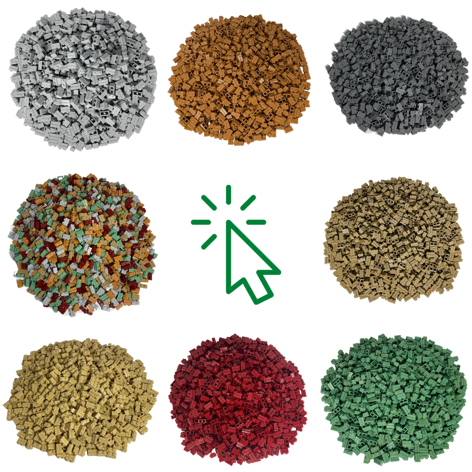 LEGO® 1x2 Mauersteine Bausteine - verschiedene Farben & Stückzahlen - 98283 NEU - Bild 1 von 1