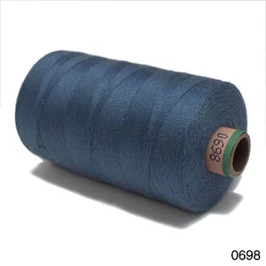 Amann 100% Polyester Kerngesponnen Nähgarn Sabac 80 1000M Farbe 698 Schieferblau - Bild 1 von 2