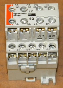 SPRECHER + SCHUH CS4C-40E 24 VDC RELAY WITH CS4-P CS4C40E - Picture 1 of 3