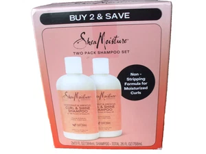 Shea Moisture Coconut & Hibiscus Curl & Shine Shampoo und Conditioner Set 13OZ - Bild 1 von 1