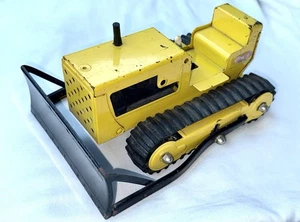 Vintage Tonka Dozer 1960's 9 Inch Yellow Pressed Steel USA Working - Picture 1 of 6