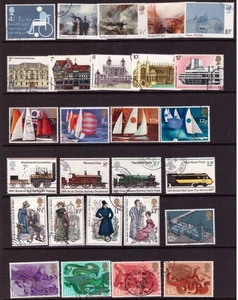 Great Britain GB 1975 used stamps 6 full sets selection - Picture 1 of 1