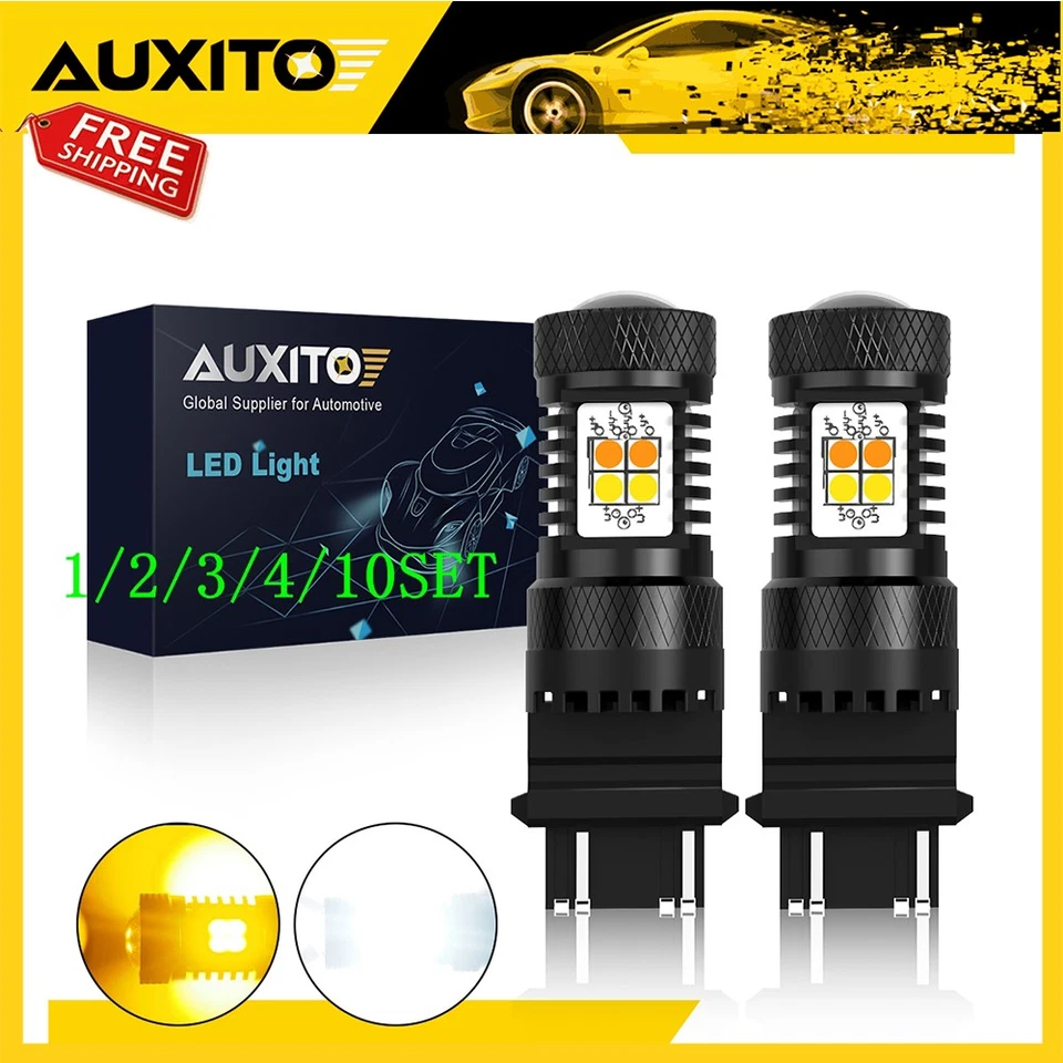 Switchback Amber White 3157 4157 Front LED Turn Signal Light For Silverado 2/10x - Image 1 of 4