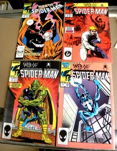 Marvel 1987 4 issues WEB OF SPIDER-MAN 22 25 30 38 NM-gb - Picture 1 of 14