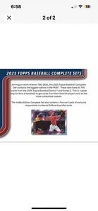 2025 Topps Baseball Factory Sealed Hobby Set 700 Cards + 5 Foilboard Series 1+2 - Picture 1 of 2