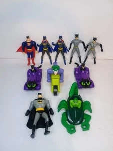 Vtg Lot 90s  Of 10 DC Comics Happy Meal Toys Batman - Picture 1 of 6
