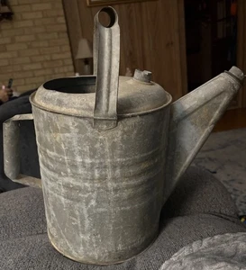 alte verzinkte Gießkanne 10 Qts - Bild 1 von 9