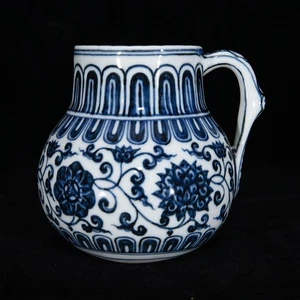 Rare Collectable Beautiful Chinese Hand Blue&white Porcelain Teapot - Picture 1 of 9